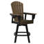 Fauteuil bar pivotant Kevin Adirondack, noir-130679232-130679237