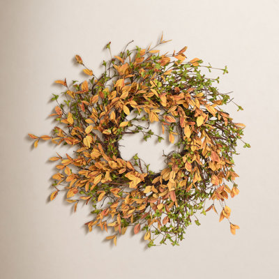 26" Handcrafted Foliage, Twig Thanksgiving Wreath