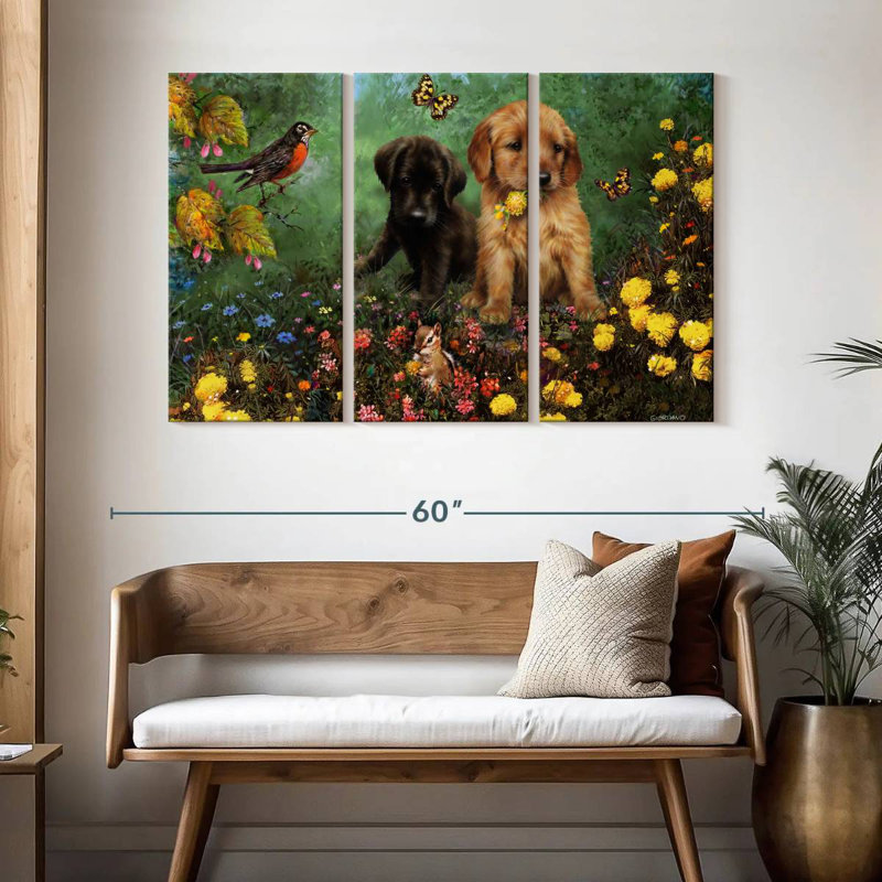 Labs In The Meadow I, H 32 po x l 50 po