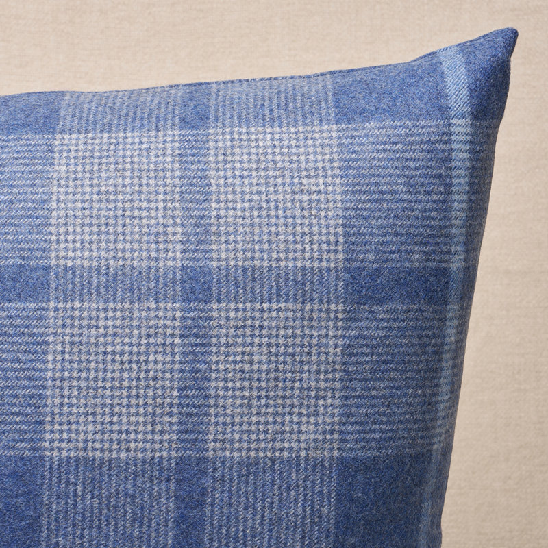 Montana Wool Plaid Pillow, Slate