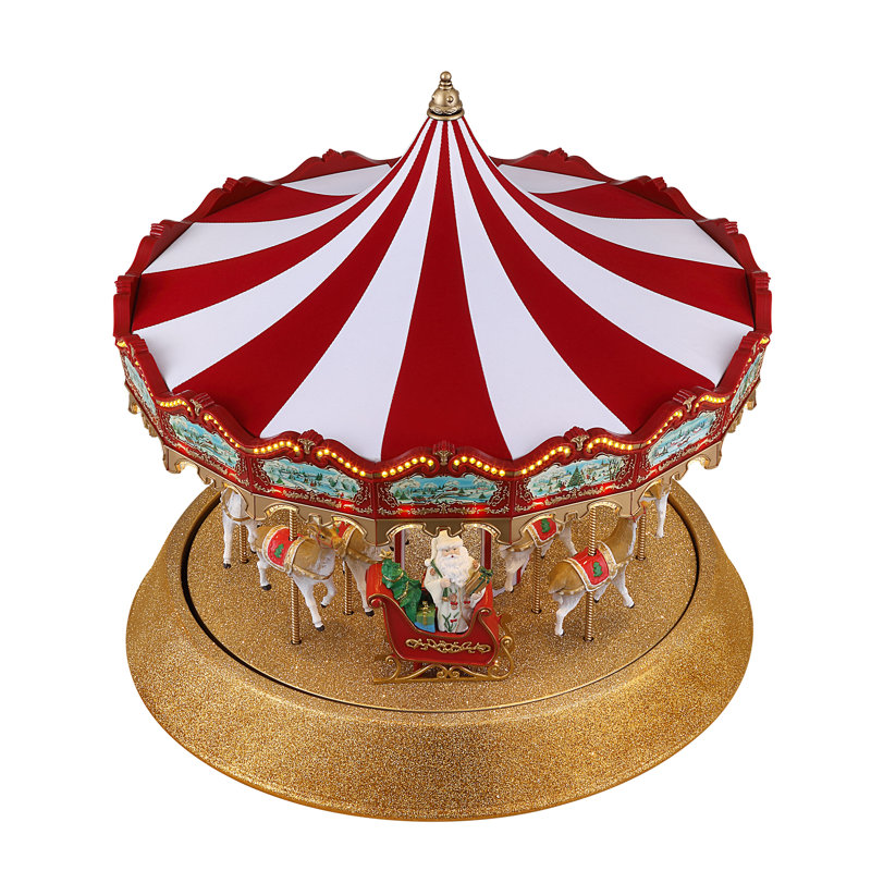 Heirloom 17 in. Animated Sparkle Carousel