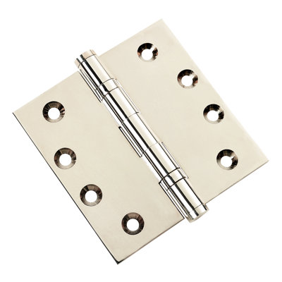 Charnière de porte simple à roulement à billes en laiton massif H 4,5 po x l 4,5 po