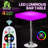 Miseta LED Light Up Adjustable Height Bar Stool Table 16 Color Changing