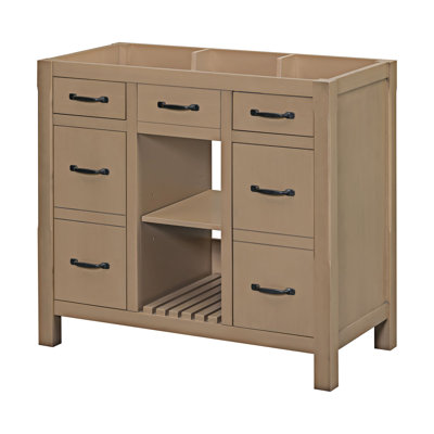 35.51'' Single Bathroom Vanity Base Only