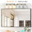 Golden Bathroom Vanity Lighting Fixture, 6-, Frosted Glass Shades, Modern Wall Mount , Mounted Design-858312204-858312313-858312306