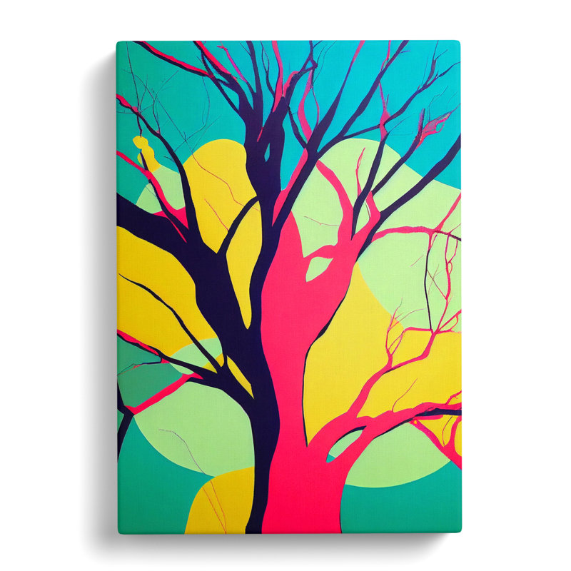 CAN-V0523-2593X Tree Pop - Wrapped Canvas Print, 50cm H x 35cm W x 3cm D