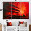 Ensemble d'art mural rouge et noir Symphonic-1388070607-1388070605