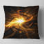 Explosion de feu en noir - coussin imprimé abstrait-29366415-29366418
