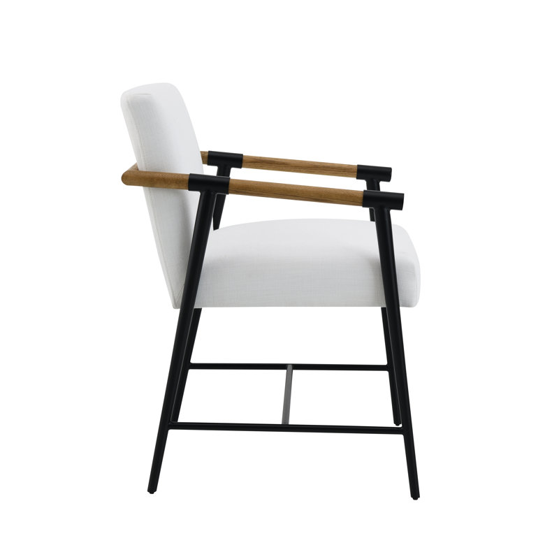 Sorine Upholstered Arm Chair, White