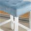 Ensemble de 2 tabourets à hauteur de comptoir en velours Morovo, blanc délavé, bleu Morovo