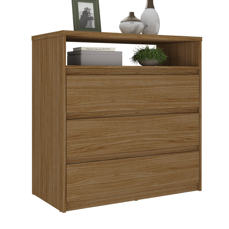 Commode 3 tiroirs 35,43 po Adar, Noyer