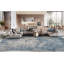 Leonardo Hand Knotted Wool Abstract Area Rug in Blue-1199889794