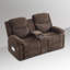 Causeuse inclinable avec massage et chauffage - Causeuse inclinable manuelle avec console pour salon, bureau, cinéma maison-1364279478