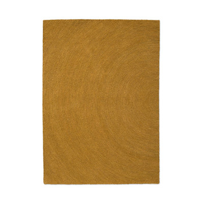 Hand Tufted Wool Area Rug in Ochre