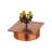 Rustic Lodge Seeded Lantern Head