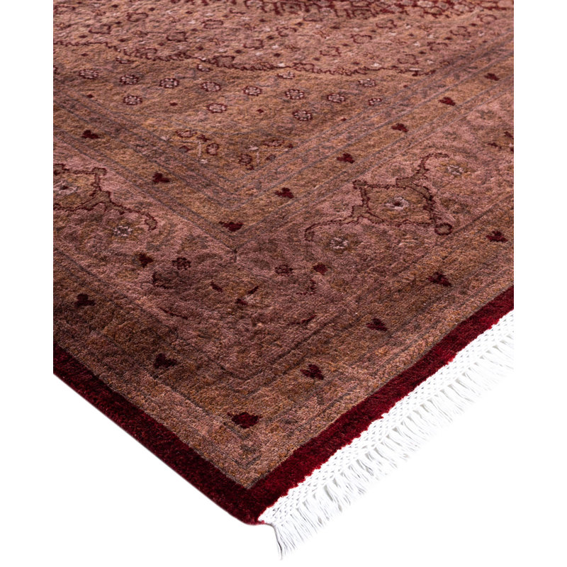 Overdyed One-of-a-Kind 6' 2" X 9' 5" Hand Knotted Area Rug