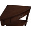 33.8'' Triangle Corner Table For Corridors, Drawer - Solid Wood Legs, 33.55'' With Legs Enrich Small Spaces,