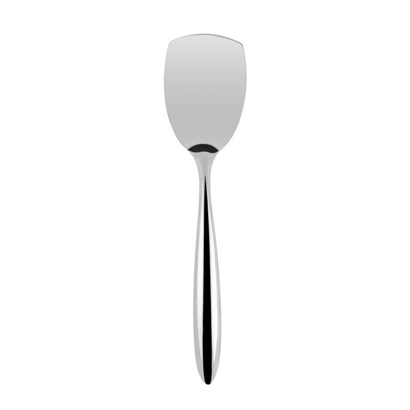 Cuisipro Tempo Solid Turner, 18/8 Stainless Steel, Spatula, For Cooking, Flipping, 14.75”, 37.5cm
