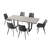 Kloc  51''-67'' Modern  Extendable Kitchen Dining Set with 6 Upholstered Chairs-207931106-257816942