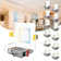 Panel Downlight 6'' Selectable Color Temperature Dimmable Air-Tight IC Rated LED Canless Recessed Lighting Kit