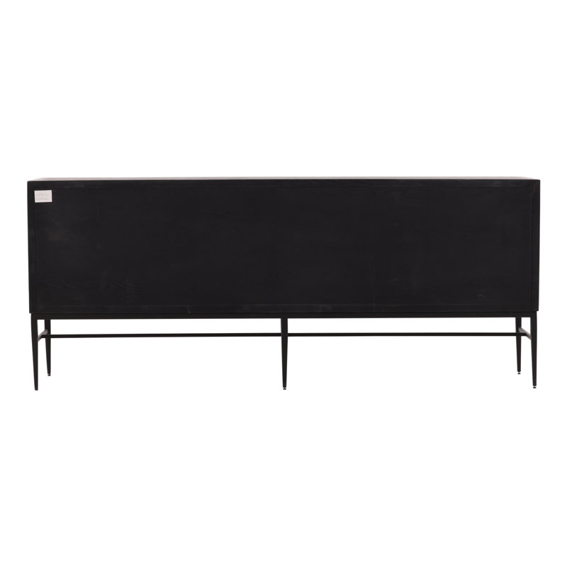Furniture Classics Glacier Elm Wood Iron Storage Sideboard Buffet