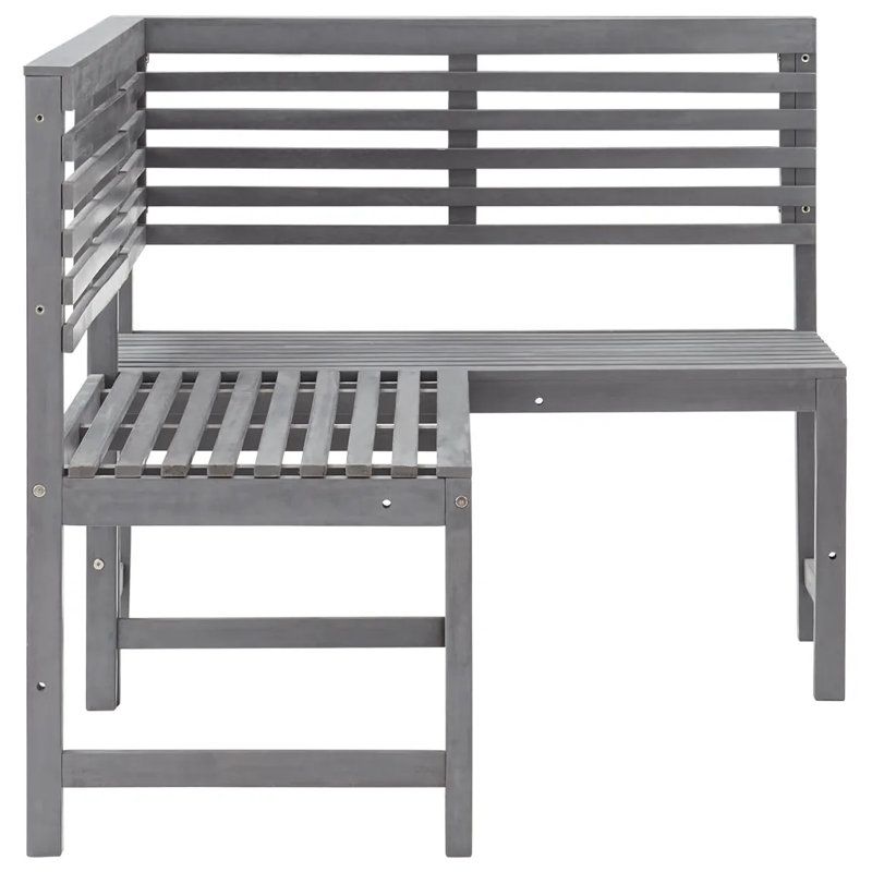 Brileigh Solid Wood Acacia Outdoor Bench