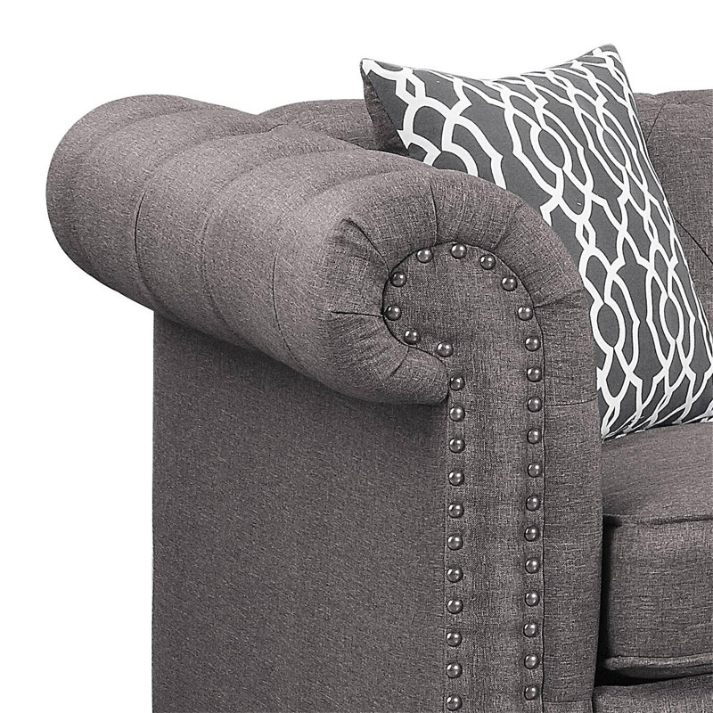 Waldina  Fabric Reversible Sectional Sofa