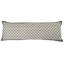 Coussin lombaire en coton tissé à la main Artisan - pois gris - 16 po x 48 po-347916249