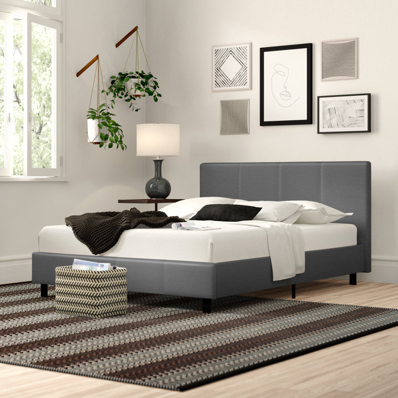 Morgana Upholstered Bed, Kingsize (5'), Grey