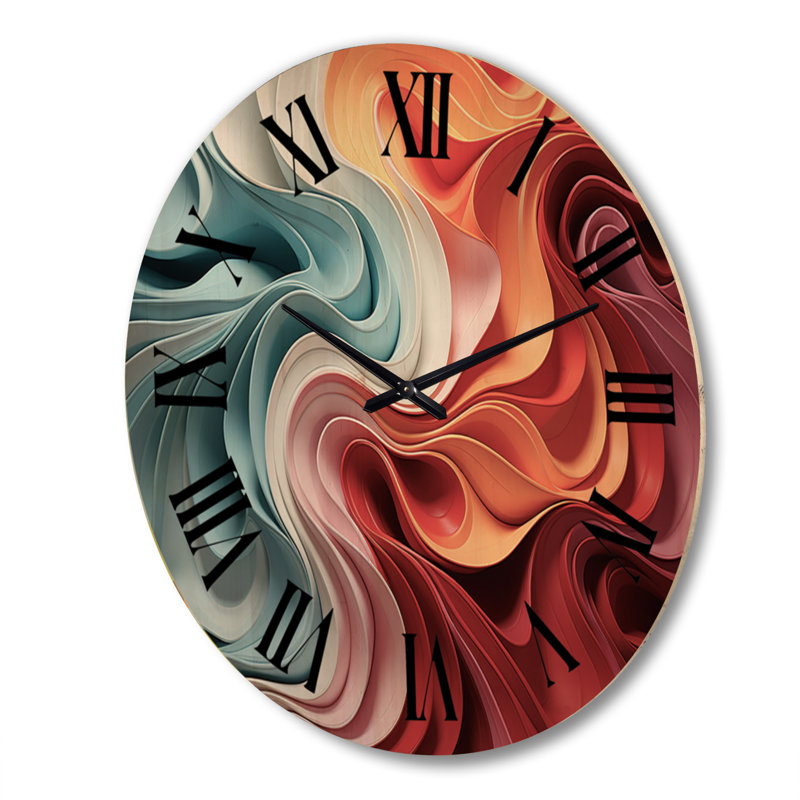 Horloge murale en bois massif Korsica, Très grand