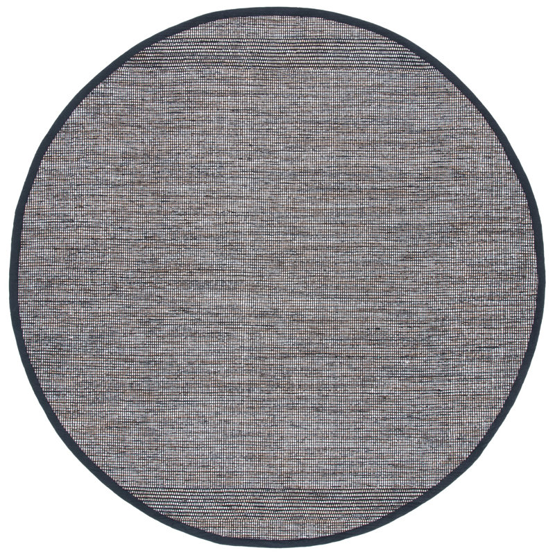Tapis en coton tissé à la main Montauk, Rond 6 pi