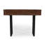 Console moderne en bois massif avec design cannelé et rangement-1099554977