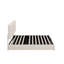 Grand lit plateforme tapissier en velours avec système de rangement hydraulique-979019228