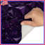 Tapis de bain mauve à triangles géométriques mauves-758681245
