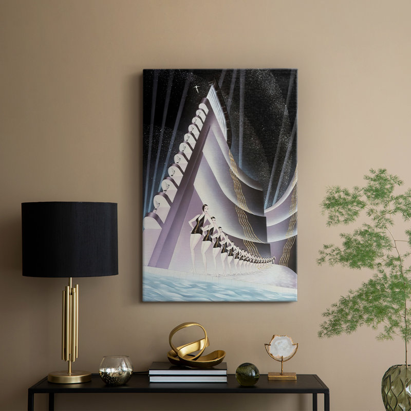 Aquacade -Custom Wrapped Gallery Cavas, 18" H x 12" W