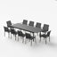 Chaise de patio empilable en aluminium-83112518