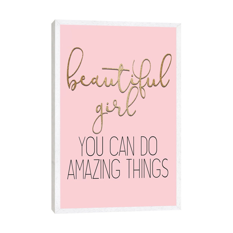 Amazing Things by Kimberly Allen - Print on Canvas, 66.04cm H x 45.72cm W x 3.81cm D, White Framed