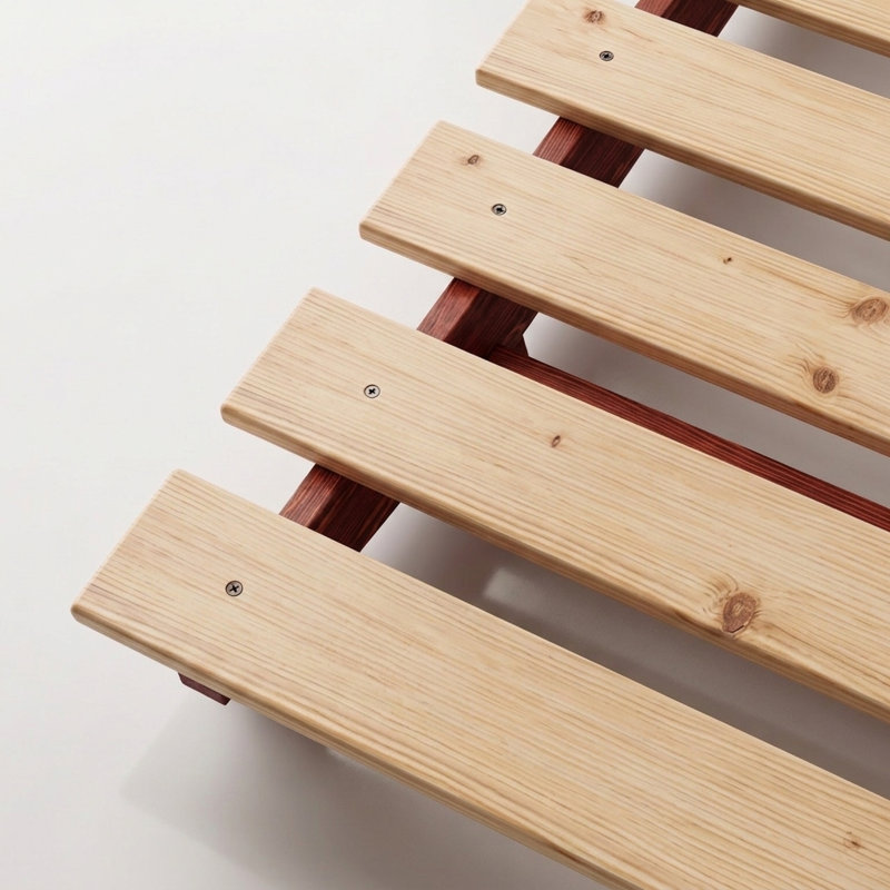 Ellyson Bed Frame, Twin, Red Wood