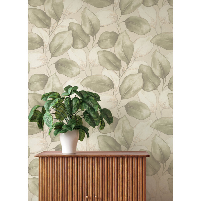 Papier peint Evanthe, Vert