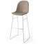 Academy Upholstered Bar Stool with Chromed Frame-554708584-554708589