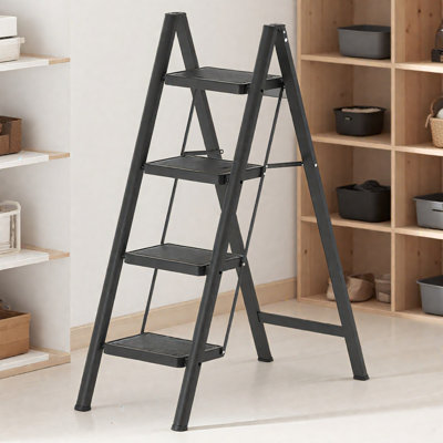 4-Step Steel Folding Step Stool Ladder