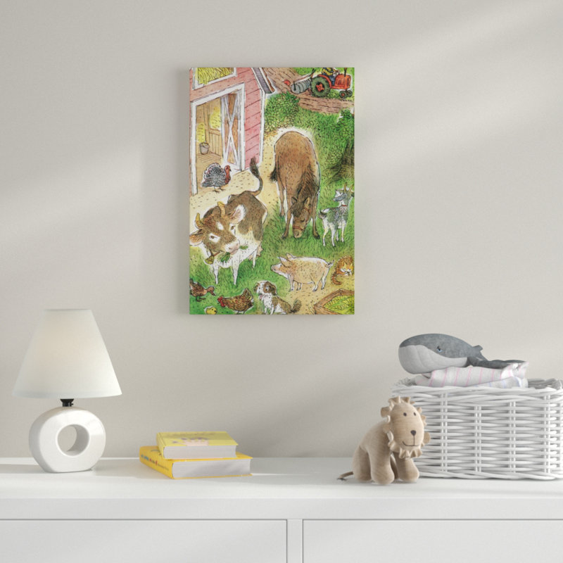 Farm Animals - Painting on Canvas, 152cm H x 102cm W