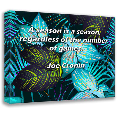 Astoria Grand Gallery Wrapped Canvas By Garima Dixit: "Simple text might entertain you but will never