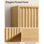Armoire de salle de bain cannelée moderne, rangement mural avec tablette réglable, conception flottante pour la lessive et la cuisine-1031813921