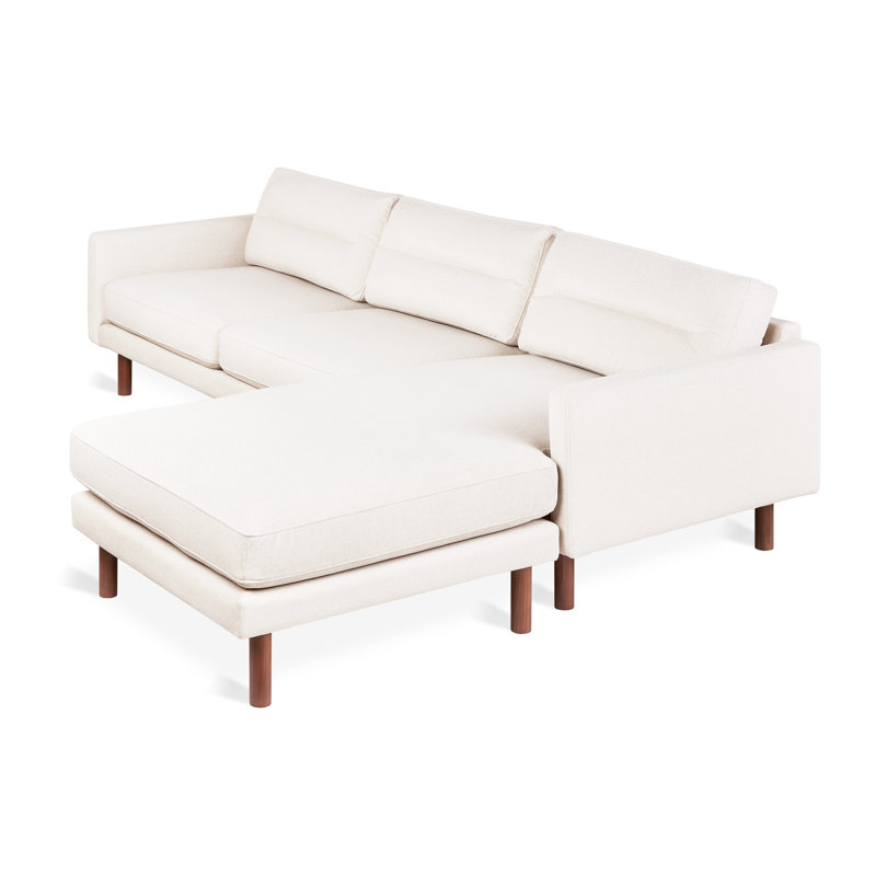 Canapé modulaire Miller, 100% polyester mérinos crème
