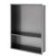 Double tablette de niche en acier inoxydable 19 po x 15 po, bronze industriel-1686881843