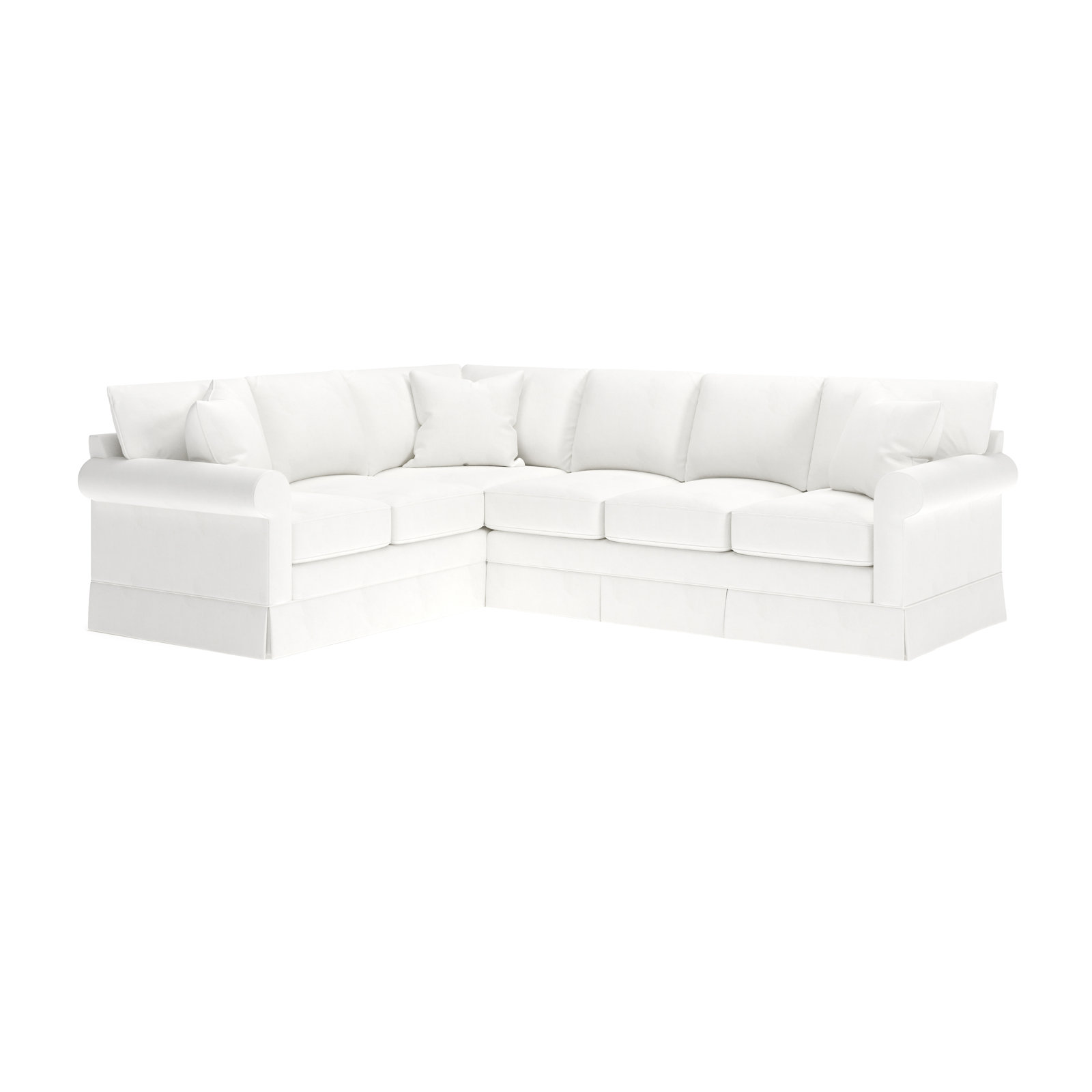 Friedman 2 - Piece Upholstered Sectional, Bayou Sunshine Canvas, Left Hand Facing