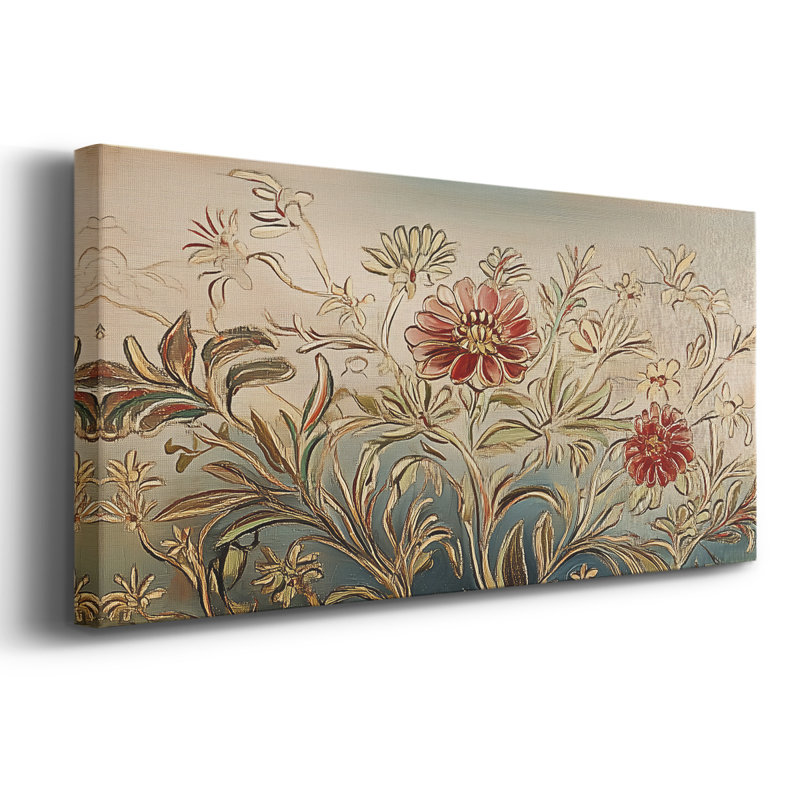 Botanical Series-CECV- Toile tendue avec châssis - Prêt à accrocher, H 12 po x l 30 po