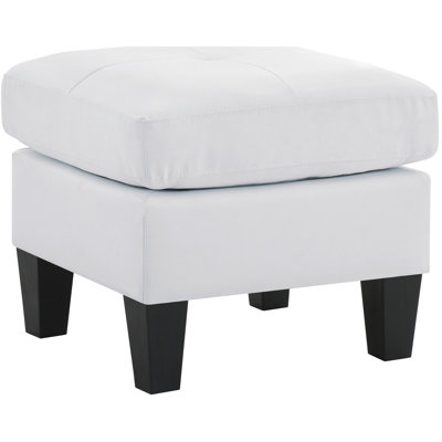 Assise blanche, H 19 po x l 23 po x P 23 po, sans assemblage, idéal pour les rassemblements de conception décontractée, complémentaire à l'assemblage