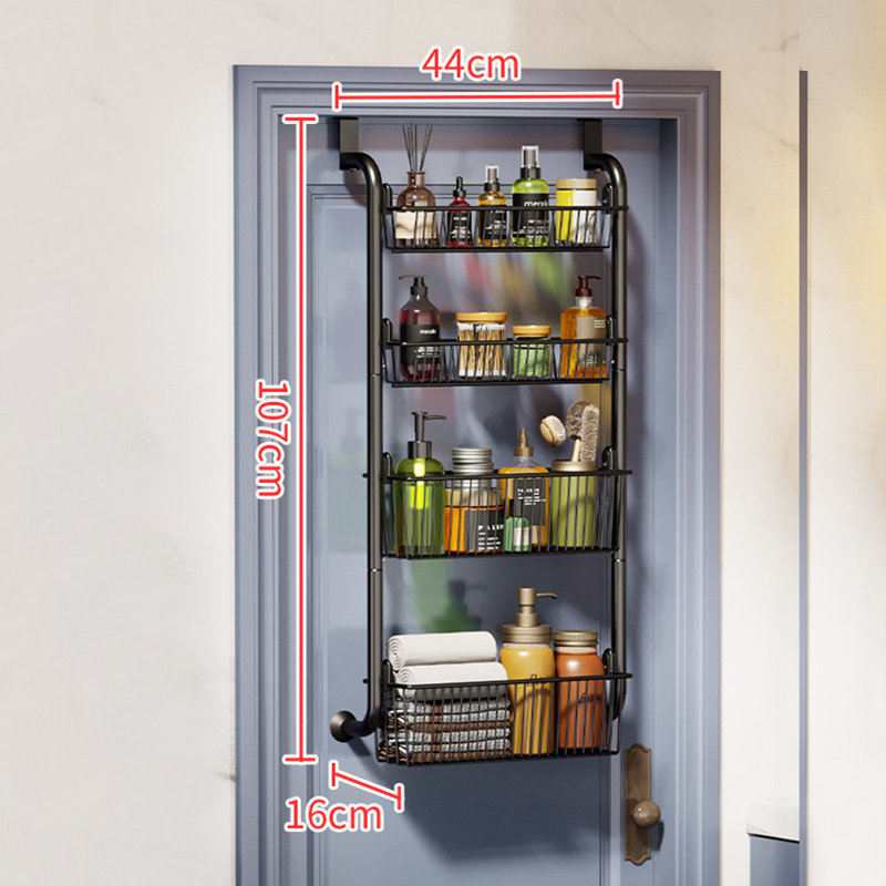 Metal Overdoor Organiser, 107cm H x 44cm W x 16cm D